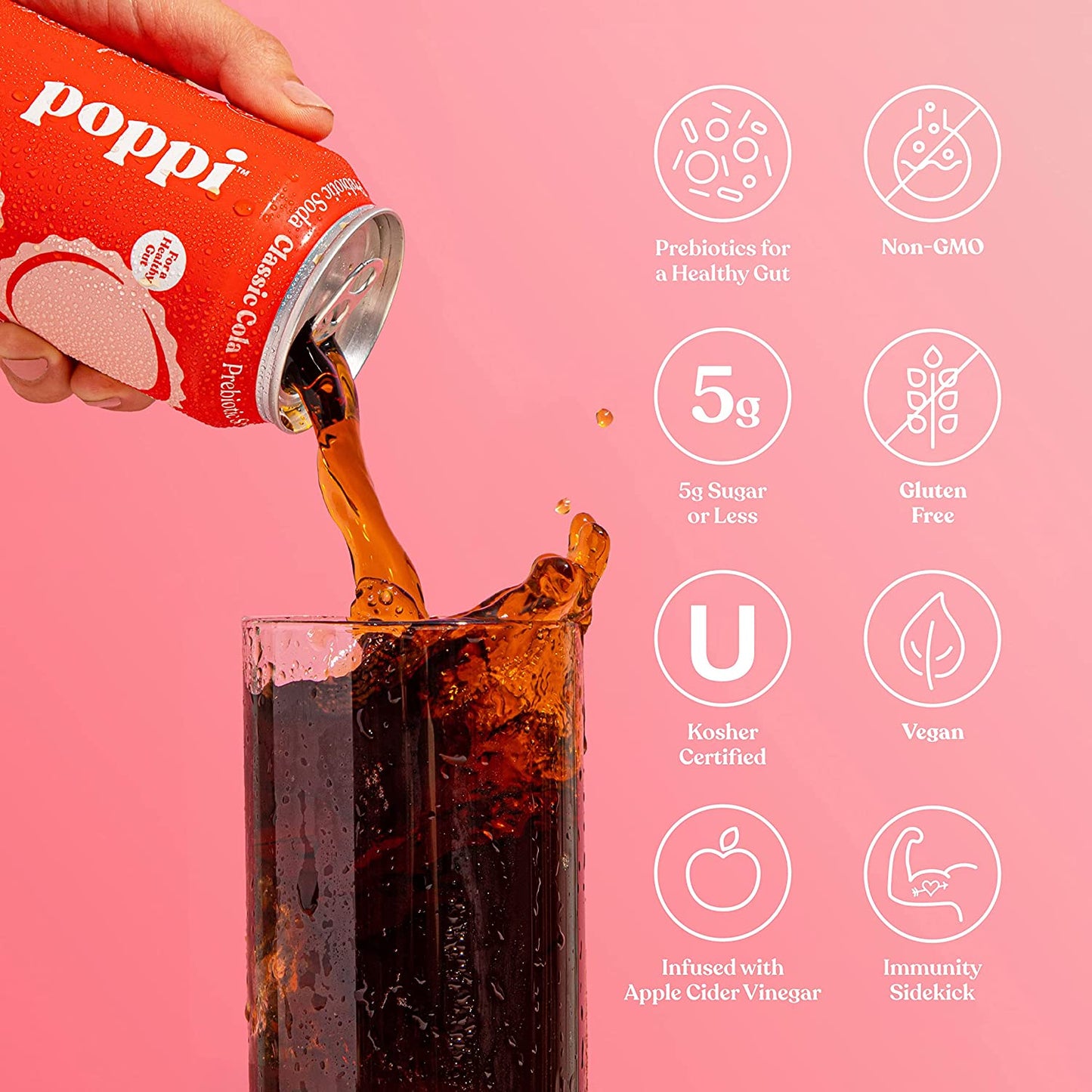 POPPI SODA 12/12OZ CLASSIC COLA