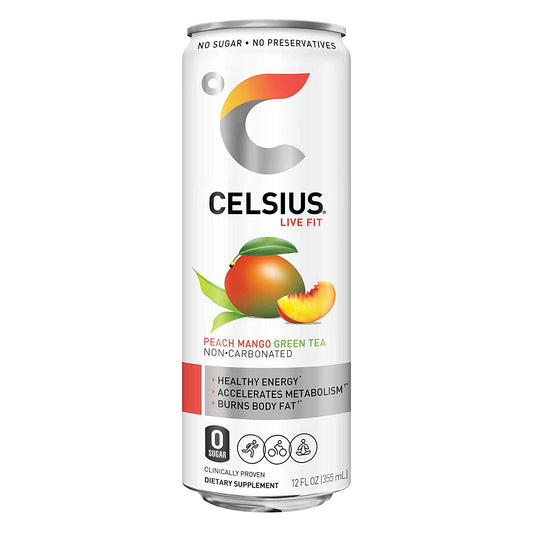 CELSIUS 12/12OZ NON-CARB PEACH MANGO