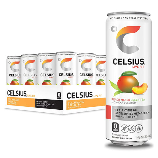 CELSIUS 12/12OZ NON-CARB PEACH MANGO