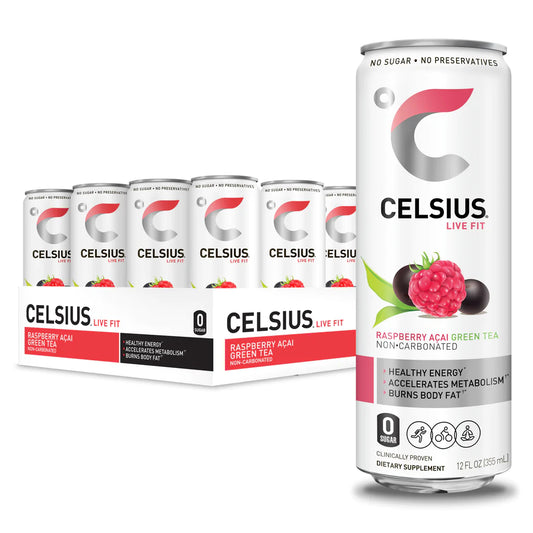 CELSIUS 12/12OZ NON-CARB RASPBERRY ACAI