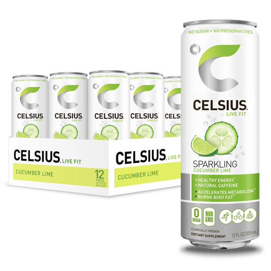 CELSIUS 12/12OZ SPARKLING CUCUMBER LIME