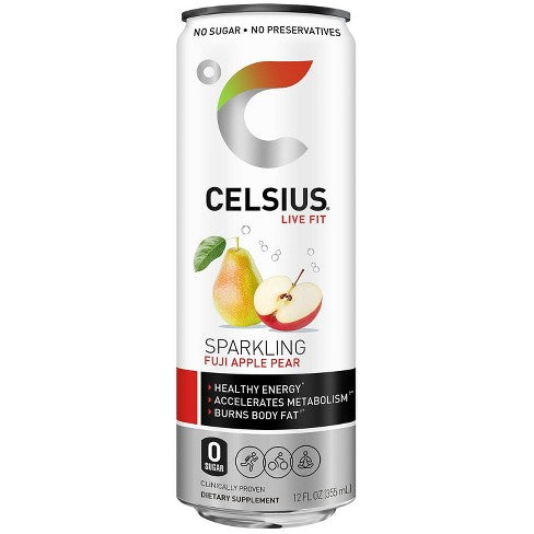 CELSIUS 12/12OZ SPARKLING FUJI APPLE PEAR