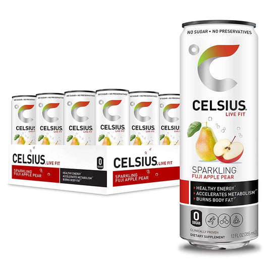 CELSIUS 12/12OZ SPARKLING FUJI APPLE PEAR