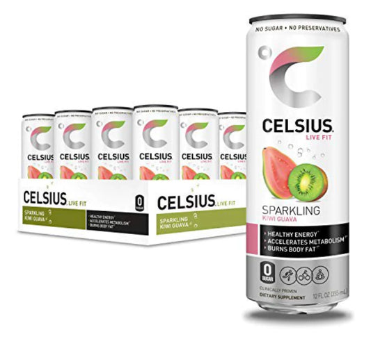 CELSIUS 12/12OZ SPARKLING KIWI GUAVA