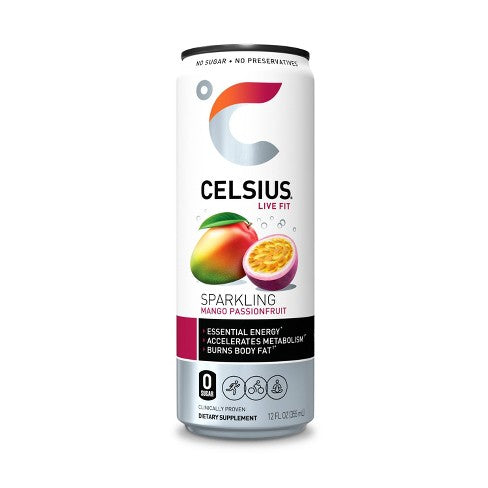 CELSIUS 12/12OZ SPARKLING MANGO PASSION FRUIT