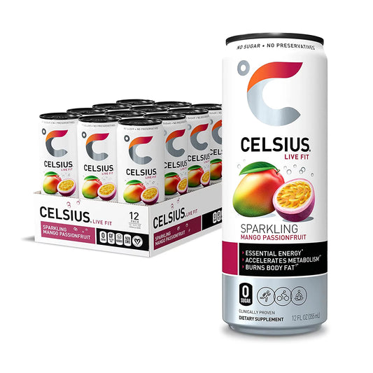 CELSIUS 12/12OZ SPARKLING MANGO PASSION FRUIT