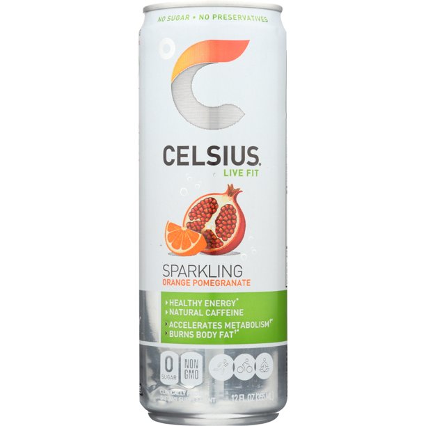 CELSIUS 12/12OZ SPARKLING ORANGE POMEGRANATE