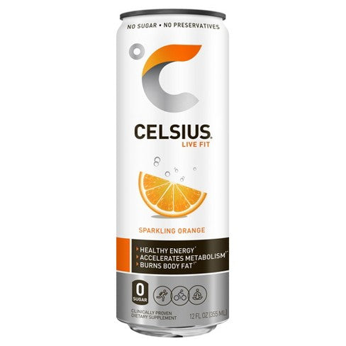 CELSIUS 12/12OZ SPARKLING ORANGE