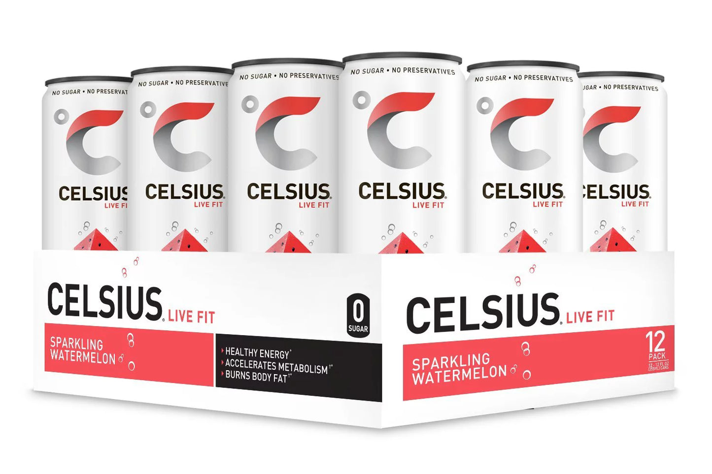 CELSIUS 12/12OZ SPARKLING WATERMELON