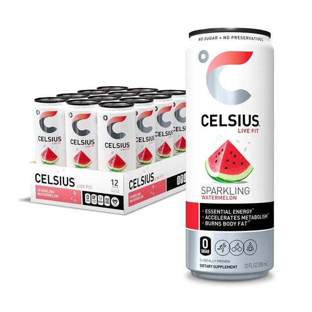 CELSIUS 12/12OZ SPARKLING WATERMELON