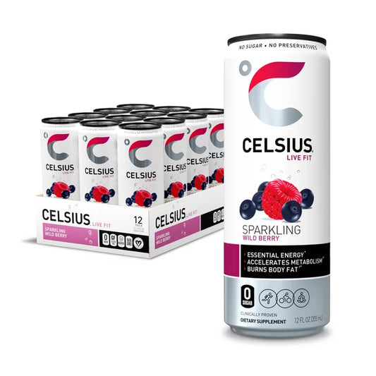 CELSIUS 12/12OZ SPARKLING WILD BERRY