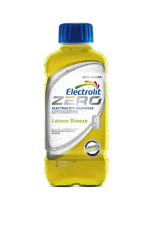 ELECTROLIT ZERO 12/21OZ LEMON BREEZE