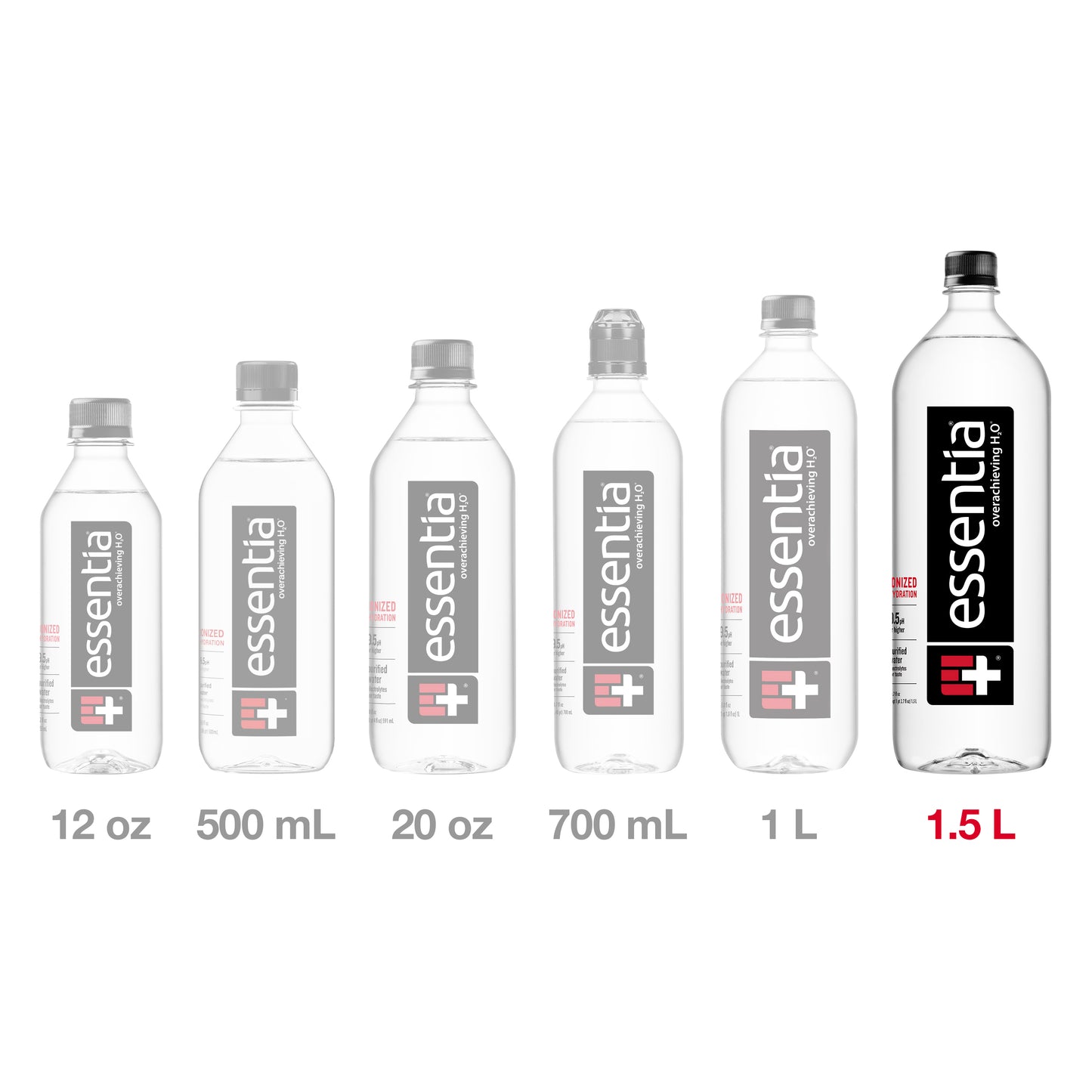 Essentia Water 12 Pack,1.5L Bottles